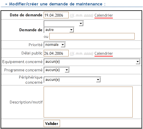 Formulaire maintenance - 21.6&nbsp;ko