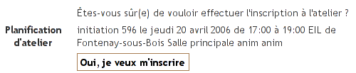 Formulaire confirmation inscription usager atelier - 8.8&nbsp;ko