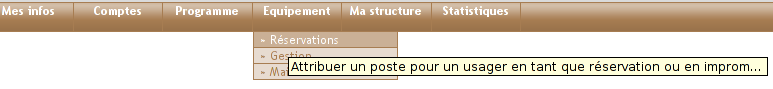 Menu réserver poste usager - 7.6 ko Menu réserver poste usager - 7.6 ko